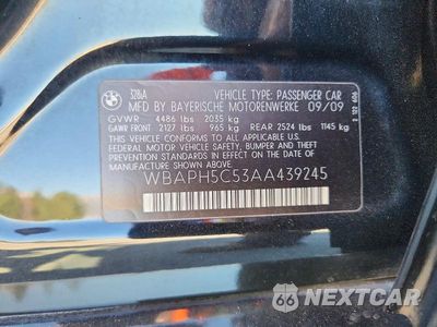 Zdjęcie 12 z 12 samochodu: 2010 BMW 328 I SULEV VIN:WBAPH5C53AA439245 - miniatura