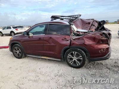 Drugie zdjęcie samochodu z przodu: 2016 TOYOTA HIGHLANDER XLE VIN:5TDKKRFH3GS136800 - miniatura