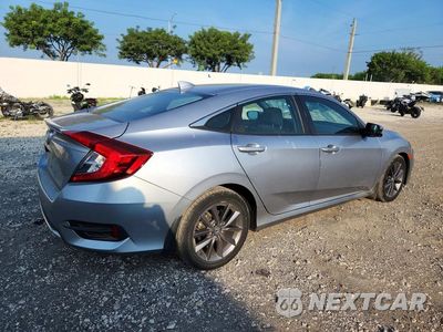 Trzecie zdjęcie samochodu z tyłu: 2021 HONDA CIVIC EX VIN:19XFC1F30ME007701 - miniatura