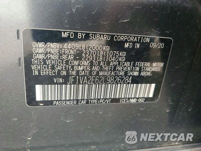 Zdjęcie 12 z 12 samochodu: 2020 SUBARU WRX STI VIN:JF1VA2E62L9826284 - miniatura