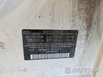 Zdjęcie 12 z 12 samochodu: 2013 HYUNDAI ELANTRA GLS VIN:5NPDH4AE1DH314731 - miniatura