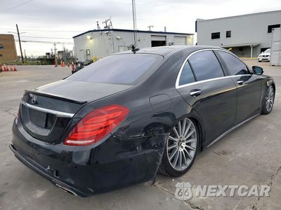 Trzecie zdjęcie samochodu z tyłu: 2017 MERCEDES-BENZ S 550 VIN:WDDUG8CBXHA294866 - miniatura
