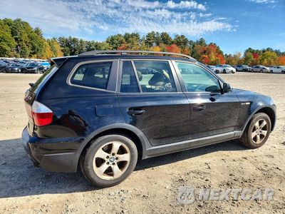 Trzecie zdjęcie samochodu z tyłu: 2007 BMW X3 3.0SI VIN:WBXPC93447WF07599 - miniatura