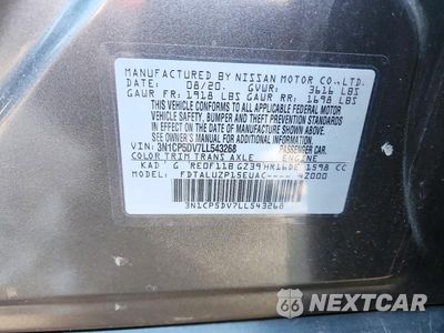 Zdjęcie 12 z 12 samochodu: 2020 NISSAN KICKS SR VIN:3N1CP5DV7LL543268 - miniatura
