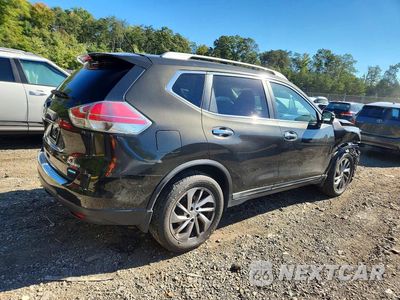 Trzecie zdjęcie samochodu z tyłu: 2014 NISSAN ROGUE SL VIN:5N1AT2MV6EC856515 - miniatura