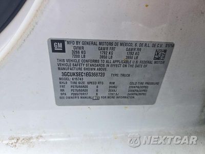 Zdjęcie 12 z 12 samochodu: 2014 CHEVROLET SILVERADO K1500 LTZ VIN:3GCUKSEC1EG368720 - miniatura