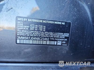 Zdjęcie 12 z 12 samochodu: 2022 BMW 330XI VIN:3MW5R7J04N8C23462 - miniatura