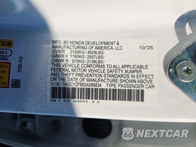 Zdjęcie 12 z 12 samochodu: 2025 HONDA ACCORD TOURING HYBRID VIN:1HGCY2F88SA086834 - miniatura