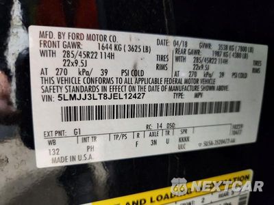 Zdjęcie 13 z 13 samochodu: 2018 LINCOLN NAVIGATOR L RESERVE VIN:5LMJJ3LT8JEL12427 - miniatura