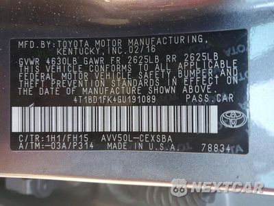 Zdjęcie 13 z 13 samochodu: 2016 TOYOTA CAMRY HYBRID SE VIN:4T1BD1FK4GU191089 - miniatura