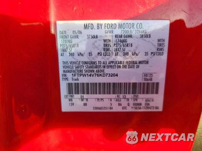 Zdjęcie 12 z 12 samochodu: 2006 FORD F150 SUPERCREW VIN:1FTPW14V76KD73204 - miniatura
