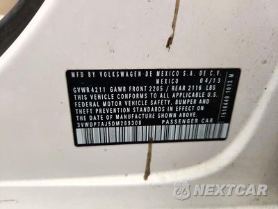 Zdjęcie 13 z 13 samochodu: 2013 VOLKSWAGEN JETTA SE VIN:3VWDP7AJ5DM289308 - miniatura