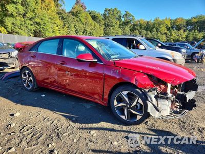Czwarte zdjęcie samochodu z boku: 2022 HYUNDAI ELANTRA LIMITED VIN:KMHLP4AG6NU356752 - miniatura