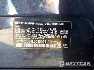 Zdjęcie 14 z 14 samochodu: 2020 BMW X5 XDRIVE40I VIN:5UXCR6C05L9C30944 - miniatura