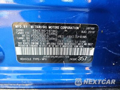 Zdjęcie 12 z 12 samochodu: 2019 MITSUBISHI OUTLANDER SPORT ES VIN:JA4AP3AU4KU001709 - miniatura