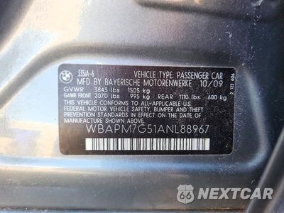 Zdjęcie 12 z 12 samochodu: 2010 BMW 335 I VIN:WBAPM7G51ANL88967 - miniatura