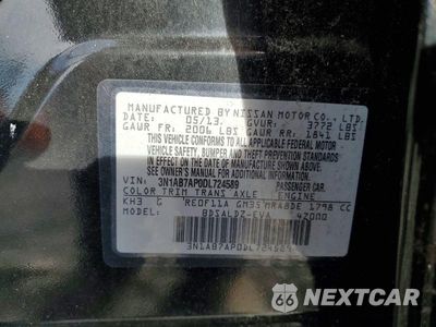 Zdjęcie 12 z 12 samochodu: 2013 NISSAN SENTRA S VIN:3N1AB7AP0DL724589 - miniatura