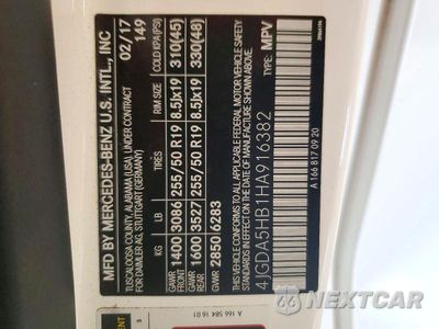 Zdjęcie 14 z 14 samochodu: 2017 MERCEDES-BENZ GLE 350 4MATIC VIN:4JGDA5HB1HA916382 - miniatura