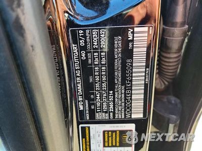 Zdjęcie 12 z 12 samochodu: 2019 MERCEDES-BENZ GLC 300 4MATIC VIN:WDC0G4KB1KF655098 - miniatura