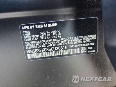 Zdjęcie 12 z 12 samochodu: 2025 BMW M5 VIN:WBS83FK08SCU36616 - miniatura