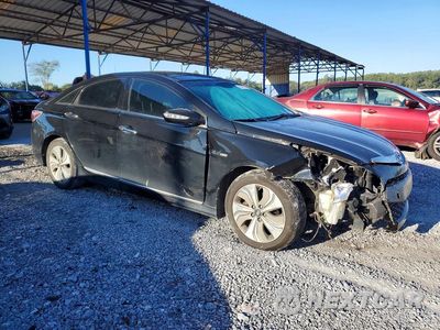 Czwarte zdjęcie samochodu z boku: 2014 HYUNDAI SONATA HYBRID VIN:KMHEC4A49EA110290 - miniatura