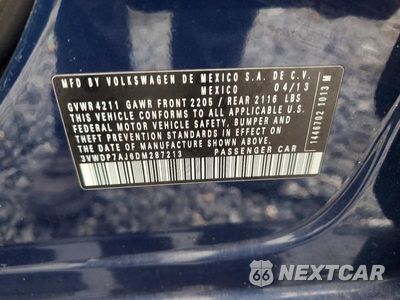 Zdjęcie 12 z 12 samochodu: 2013 VOLKSWAGEN JETTA SE VIN:3VWDP7AJ6DM287213 - miniatura