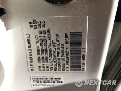 Zdjęcie 13 z 13 samochodu: 2019 HONDA ODYSSEY EXL VIN:5FNRL6H74KB051962 - miniatura