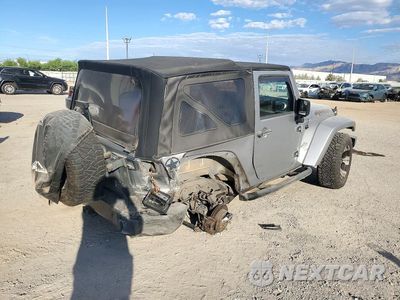 Trzecie zdjęcie samochodu z tyłu: 2014 JEEP WRANGLER SPORT VIN:1C4AJWAG8EL161461 - miniatura