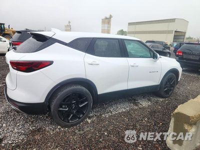 Trzecie zdjęcie samochodu z tyłu: 2023 CHEVROLET BLAZER 2LT VIN:3GNKBHR41PS110315 - miniatura