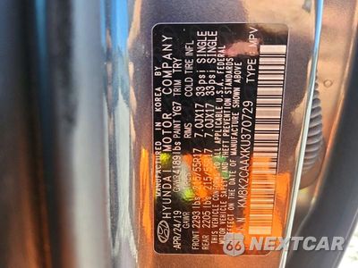 Zdjęcie 14 z 14 samochodu: 2019 HYUNDAI KONA SEL VIN:KM8K2CAAXKU370729 - miniatura
