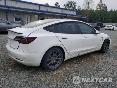 Trzecie zdjęcie samochodu z tyłu: 2018 TESLA MODEL 3 VIN:5YJ3E1EA5JF044844 - miniatura