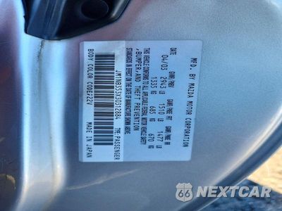 Zdjęcie 12 z 12 samochodu: 2003 MAZDA MX-5 MIATA BASE VIN:JM1NB353X30312884 - miniatura