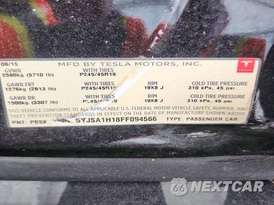 Zdjęcie 13 z 13 samochodu: 2015 TESLA MODEL S 85 VIN:5YJSA1H18FF094566 - miniatura
