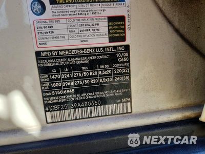 Zdjęcie 13 z 13 samochodu: 2009 MERCEDES-BENZ GL VIN:4JGBF25E39A480660 - miniatura