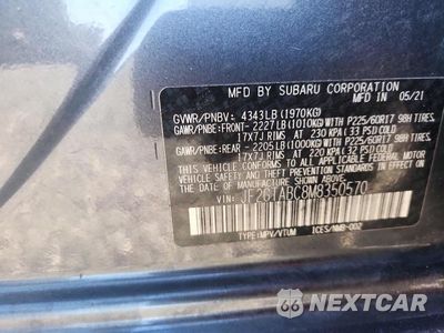 Zdjęcie 13 z 13 samochodu: 2021 SUBARU CROSSTREK VIN:JF2GTABC8M8350570 - miniatura