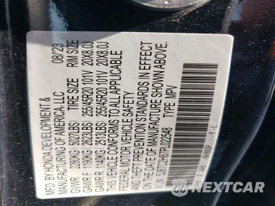 Zdjęcie 13 z 13 samochodu: 2023 ACURA RDX A-SPEC ADVANCE VIN:5J8TC2H87PL022548 - miniatura