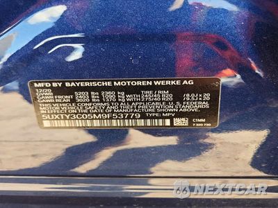 Zdjęcie 14 z 14 samochodu: 2021 BMW X3 VIN:5UXTY3C05M9F53779 - miniatura