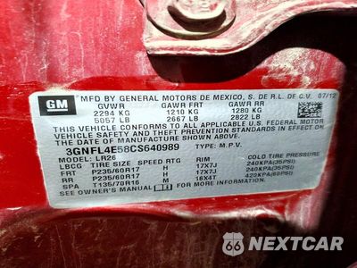 Zdjęcie 14 z 14 samochodu: 2012 CHEVROLET CAPTIVA SPORT VIN:3GNFL4E58CS640989 - miniatura