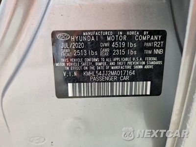 Zdjęcie 12 z 12 samochodu: 2021 HYUNDAI SONATA HYBRID LIMITED VIN:KMHL54JJ2MA017164 - miniatura