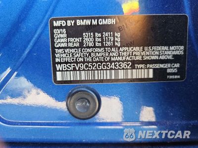 Zdjęcie 12 z 12 samochodu: 2016 BMW M5 VIN:WBSFV9C52GG343362 - miniatura