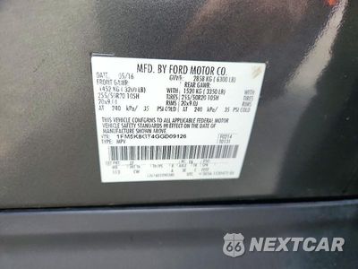 Zdjęcie 14 z 14 samochodu: 2016 FORD EXPLORER SPORT VIN:1FM5K8GT4GGD09126 - miniatura