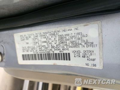 Zdjęcie 13 z 13 samochodu: 2004 TOYOTA SEQUOIA SR5 VIN:5TDBT44A44S208170 - miniatura