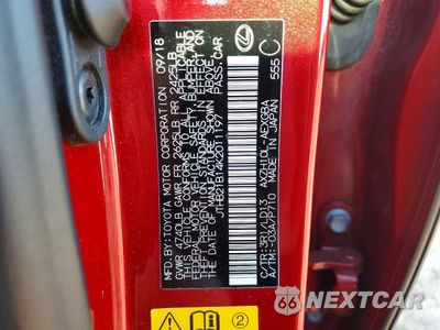 Zdjęcie 12 z 12 samochodu: 2019 LEXUS ES 300H VIN:JTHB21B14K2011197 - miniatura