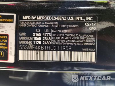 Zdjęcie 12 z 12 samochodu: 2017 MERCEDES-BENZ C 300 4MATIC VIN:55SWF4KB1HU211959 - miniatura