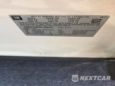 Zdjęcie 13 z 13 samochodu: 2012 CHEVROLET EQUINOX LTZ VIN:2GNALFEK2C1205327 - miniatura