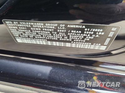 Zdjęcie 12 z 12 samochodu: 2020 VOLKSWAGEN PASSAT SEL VIN:1VWCA7A31LC009690 - miniatura