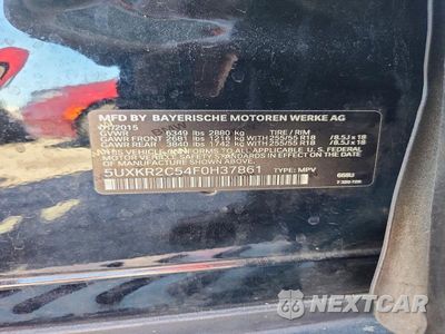 Zdjęcie 12 z 12 samochodu: 2015 BMW X5 SDRIVE35I VIN:5UXKR2C54F0H37861 - miniatura