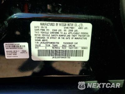 Zdjęcie 13 z 13 samochodu: 2017 INFINITI QX50 BASE VIN:JN1BJ0RP5HM381759 - miniatura