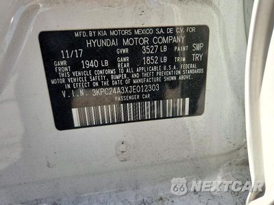 Zdjęcie 12 z 12 samochodu: 2018 HYUNDAI ACCENT SEL VIN:3KPC24A3XJE012303 - miniatura