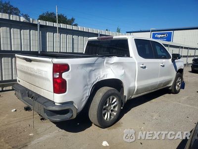 Trzecie zdjęcie samochodu z tyłu: 2019 CHEVROLET SILVERADO K1500 LT VIN:3GCUYDED2KG123553 - miniatura